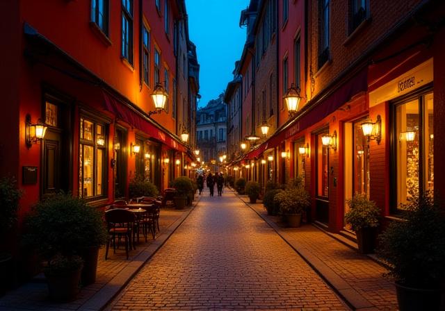 European street scene